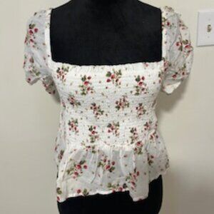 J.CREW cute strawberry pattern top
